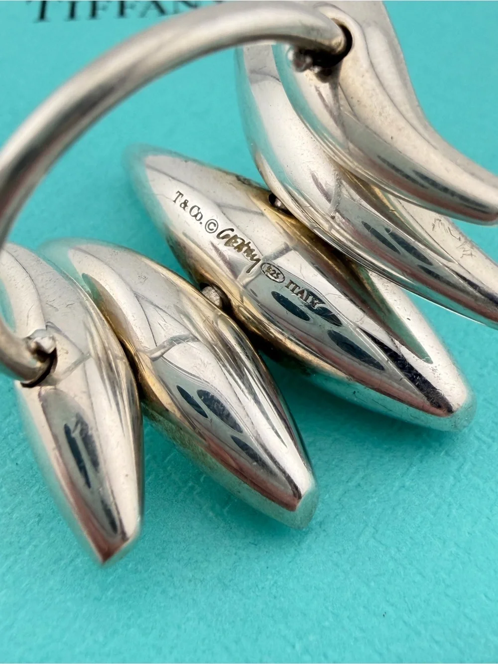 RARE Tiffany & Co. Frank Gehry Five Fish Ring Sterling Silver Size 5